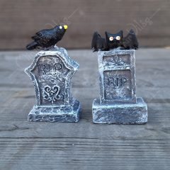 Minifalu - Sírkő Halloween figura 2 db-os