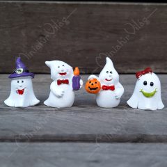 Halloween Szellem Figura 4 db-os szett